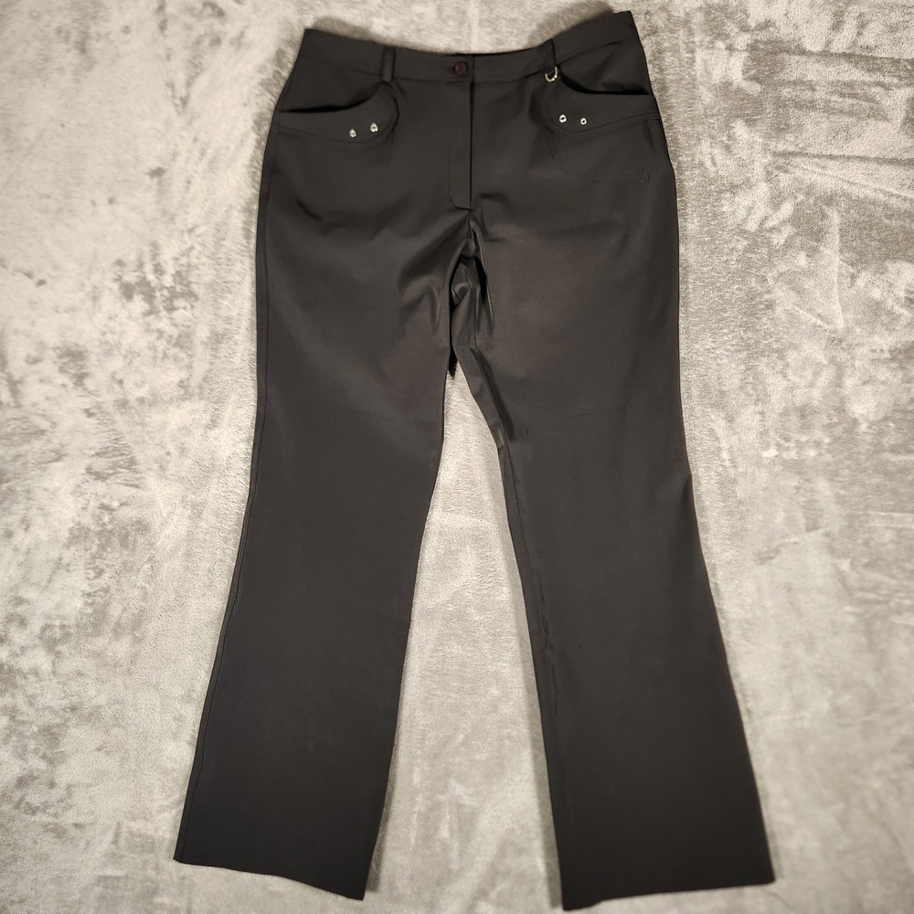 Ping Collection Golf Pants Womens 31x30 Black Excellent Straight Leg RE653